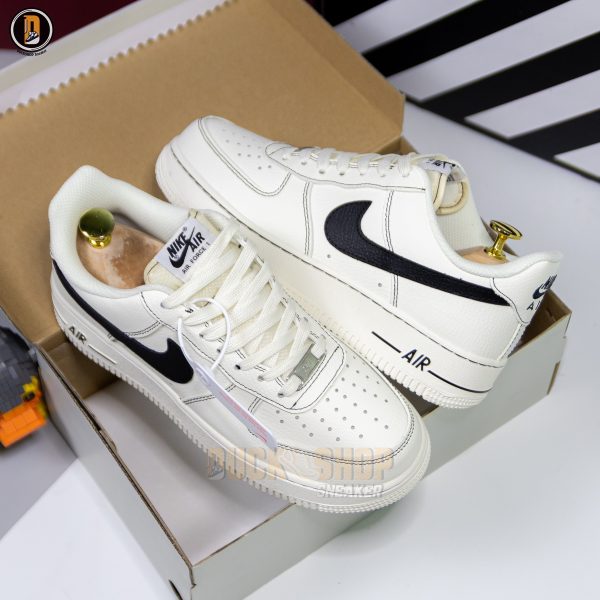 Giày Nike Air Force 1 Low 07 LX Outline Black Swoosh - Ảnh 3
