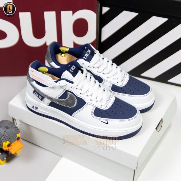 Giày Nike Air Force 1 Low x Dior Xanh Navy - Ảnh 2
