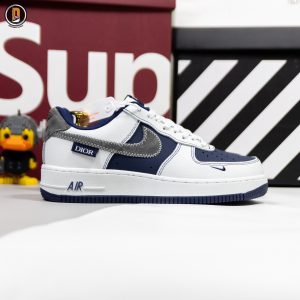 Giày Nike Air Force 1 Low x Dior Xanh Navy