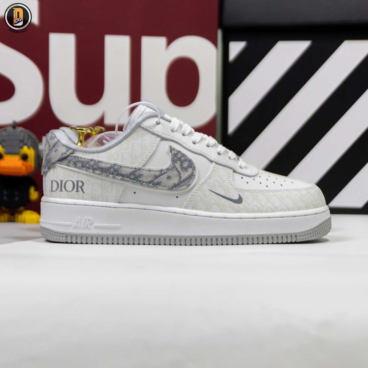 Giày Nike Air Force 1 Low x Dior Grey White