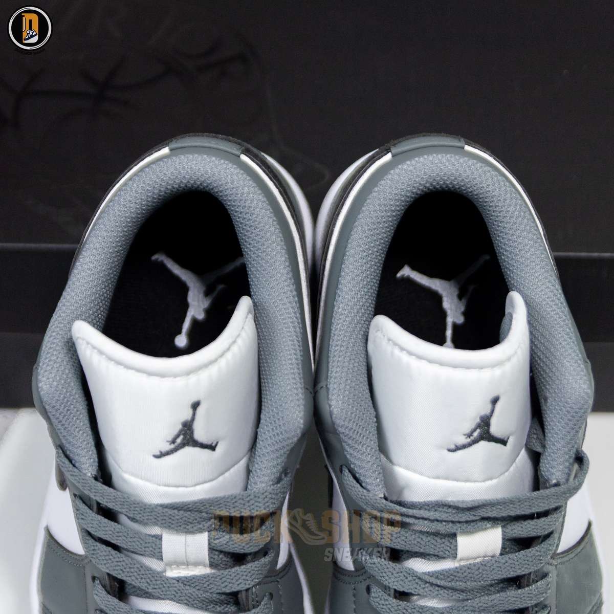 Giày Nike Air Jordan 1 Low Iron Grey - Ảnh 11