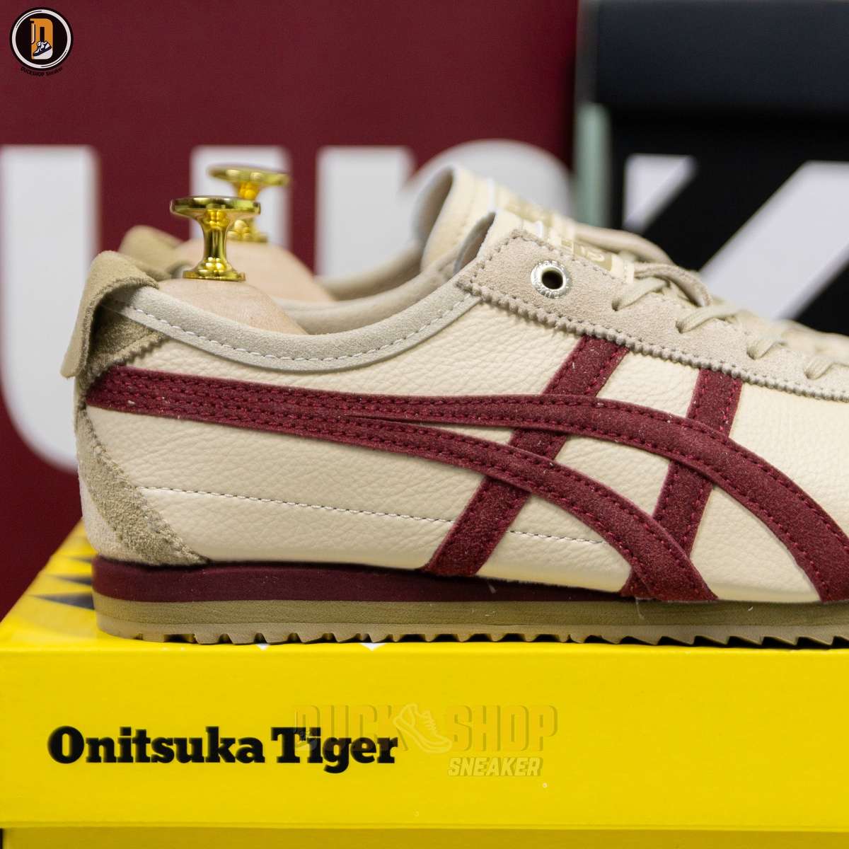 Giày Onitsuka Tiger Mexico 66 SD Beige Beet Like Auth - Ảnh 11