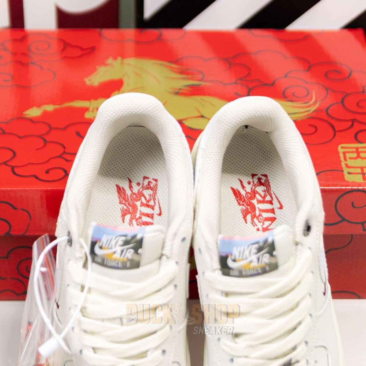 Giày Nike Air Force 1 Low SE LNY Phantom Sail White "Year of the Horse" - Ảnh 10