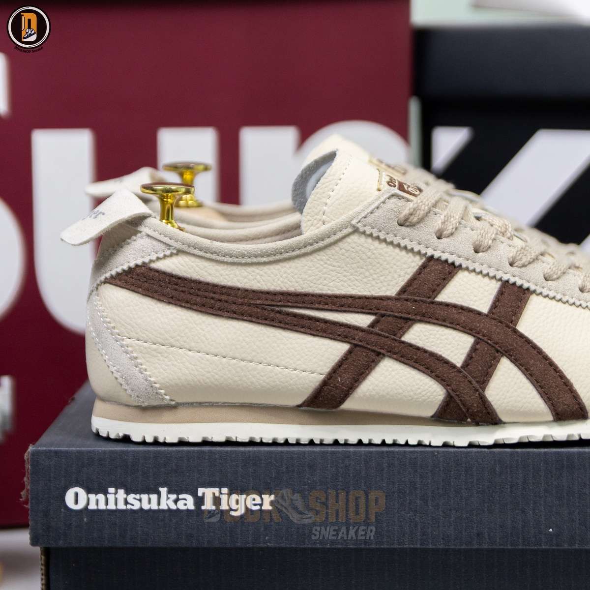 Giày Onitsuka Tiger Mexico 66 Beige Suede Brown - Ảnh 9