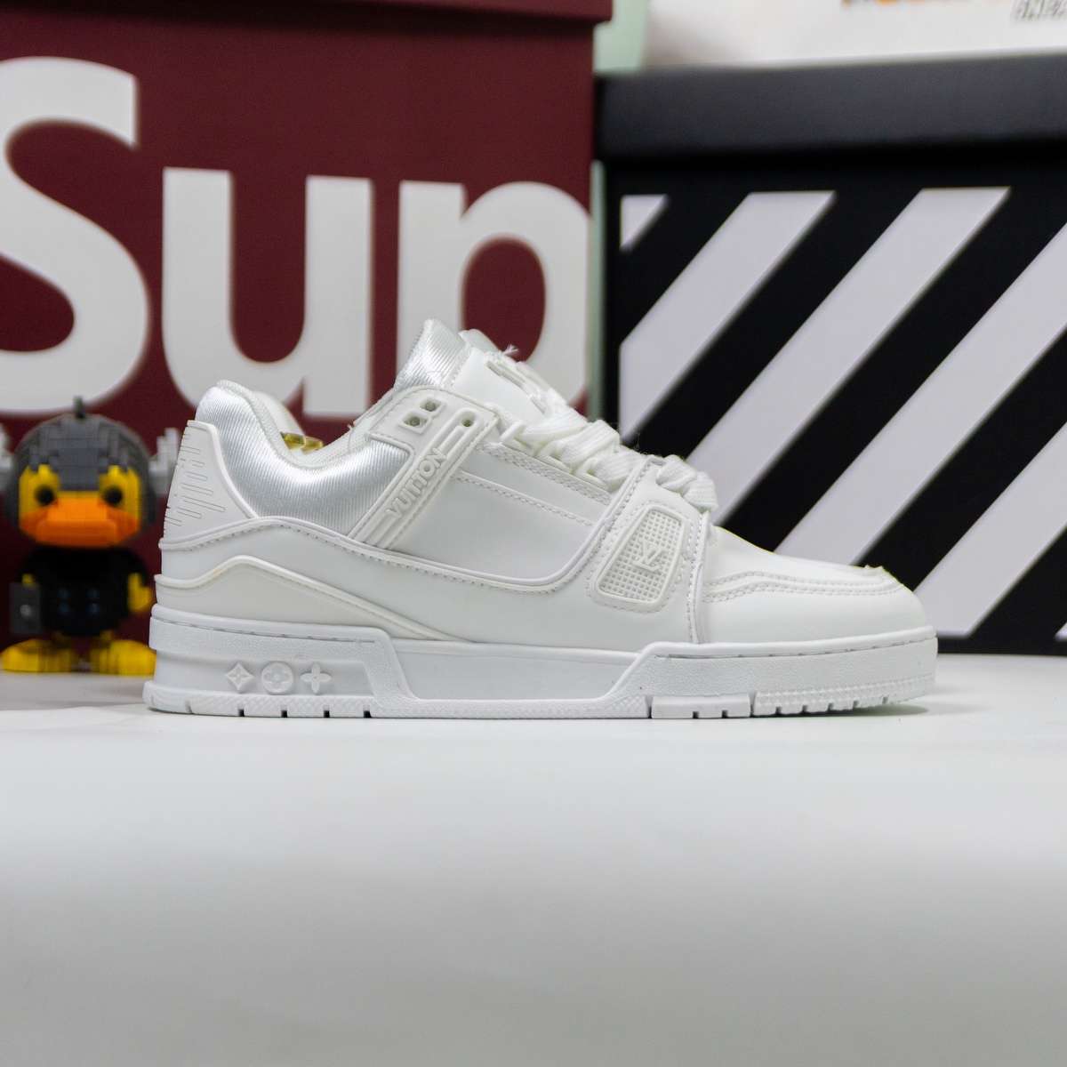 Giày Louis Vuitton LV Trainer Full White
