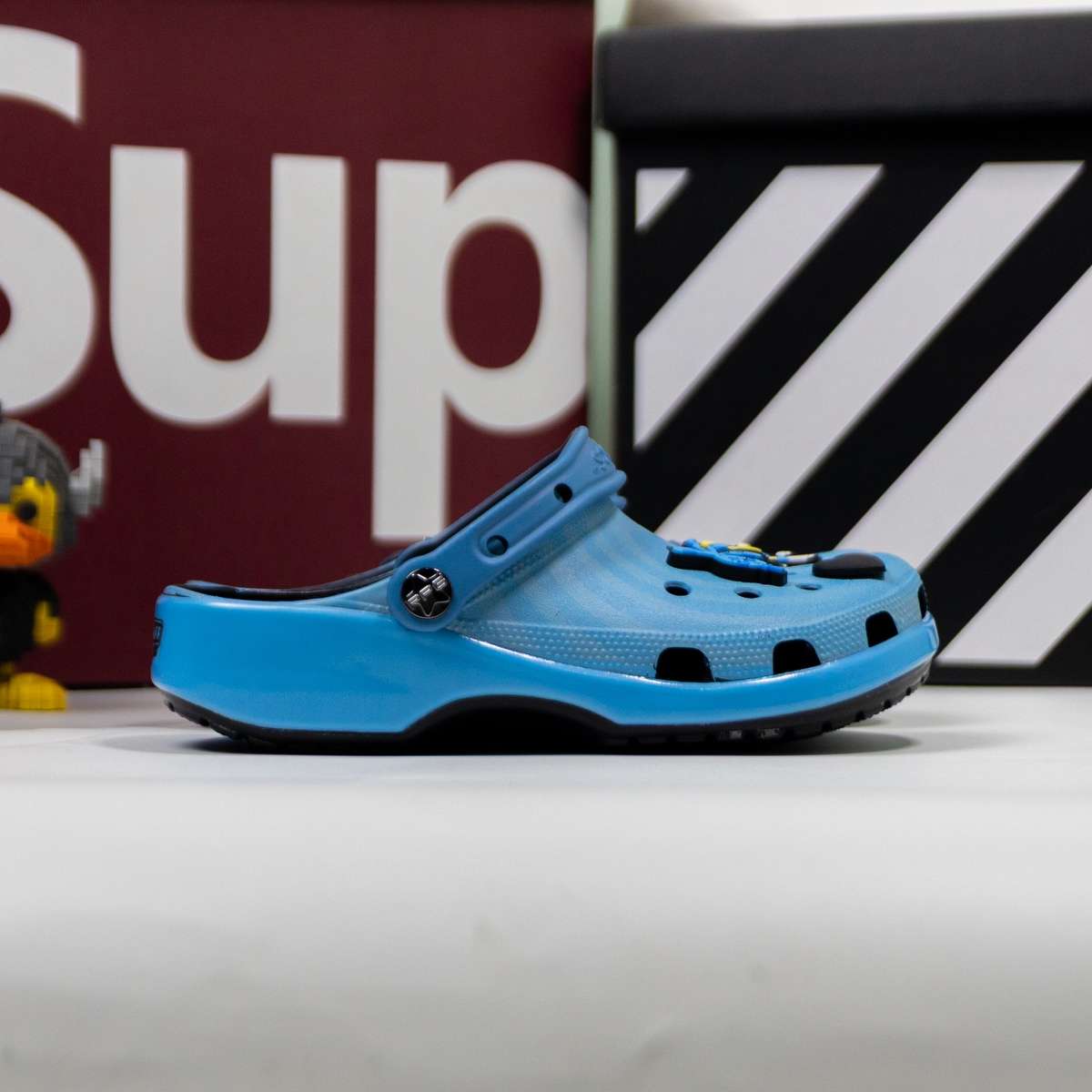 Dép Sục Crocs Wmns Classic Clog x The Powerpuff Girls Xanh