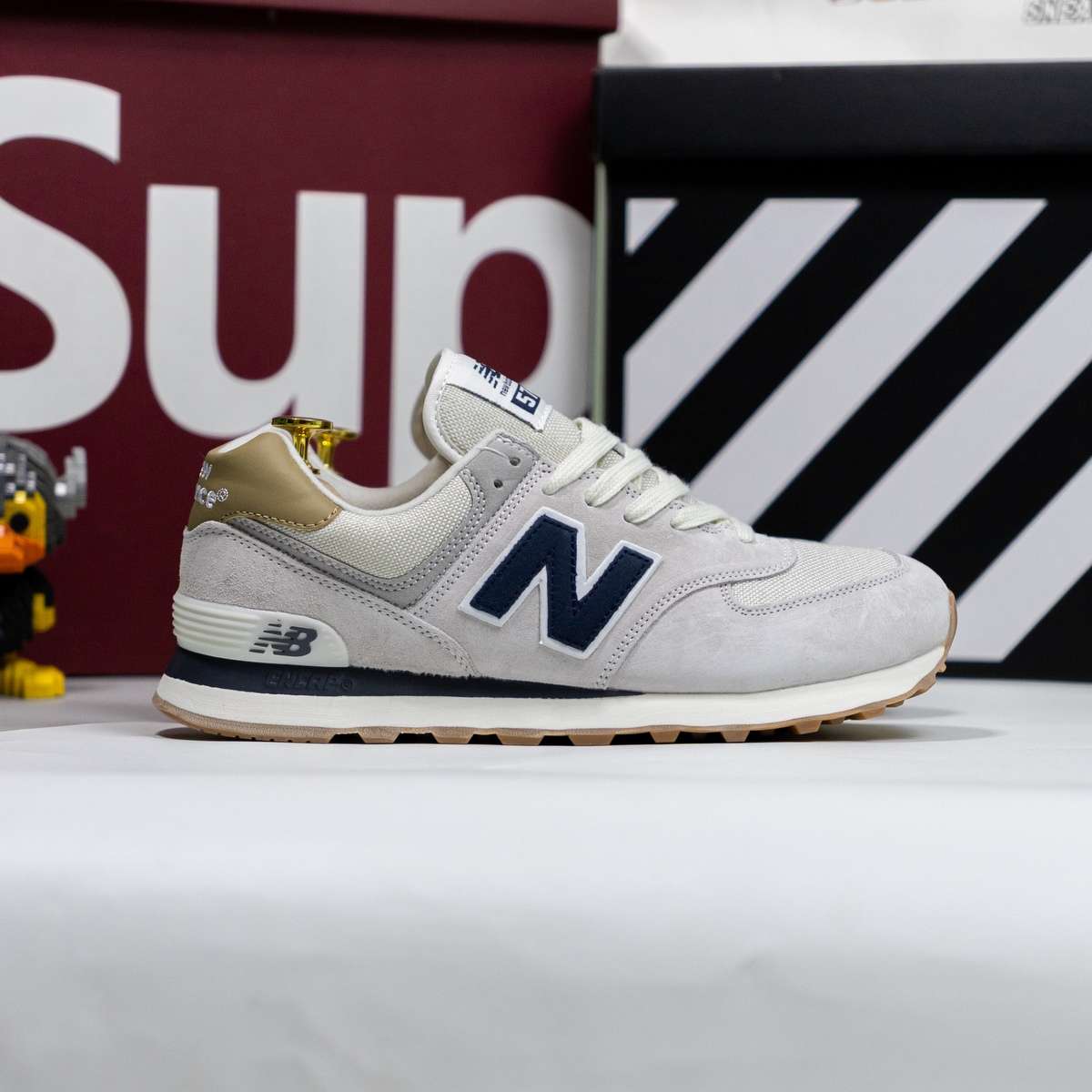 Giày New Balance 574 Light Cliff Grey Indigo