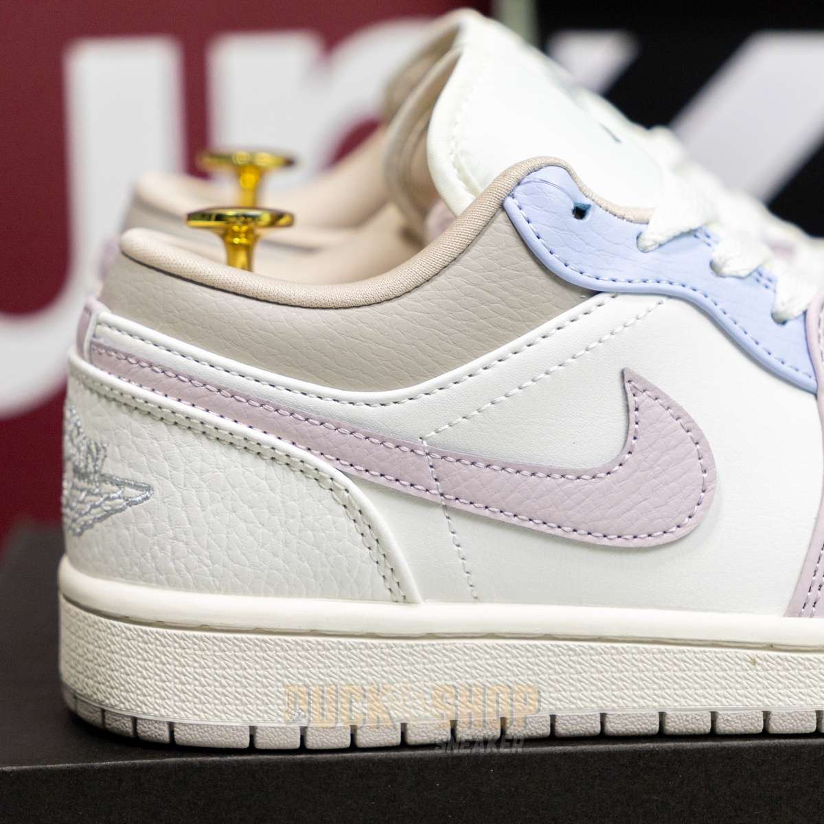 Giày Nike Air Jordan 1 Low SAIL-SILT RED-SAIL-HYDROGEN BLUE-SILT RED-CREAM II - Ảnh 12