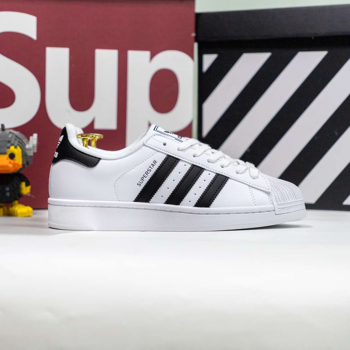 Giày Adidas Superstar 2 White Black