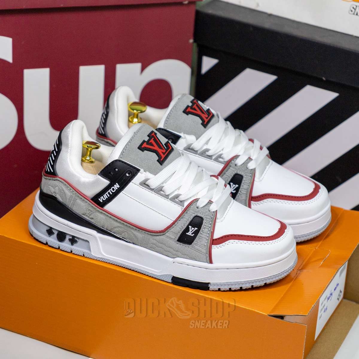 Alternative view of Giày Louis Vuitton LV Trainer White Gray
