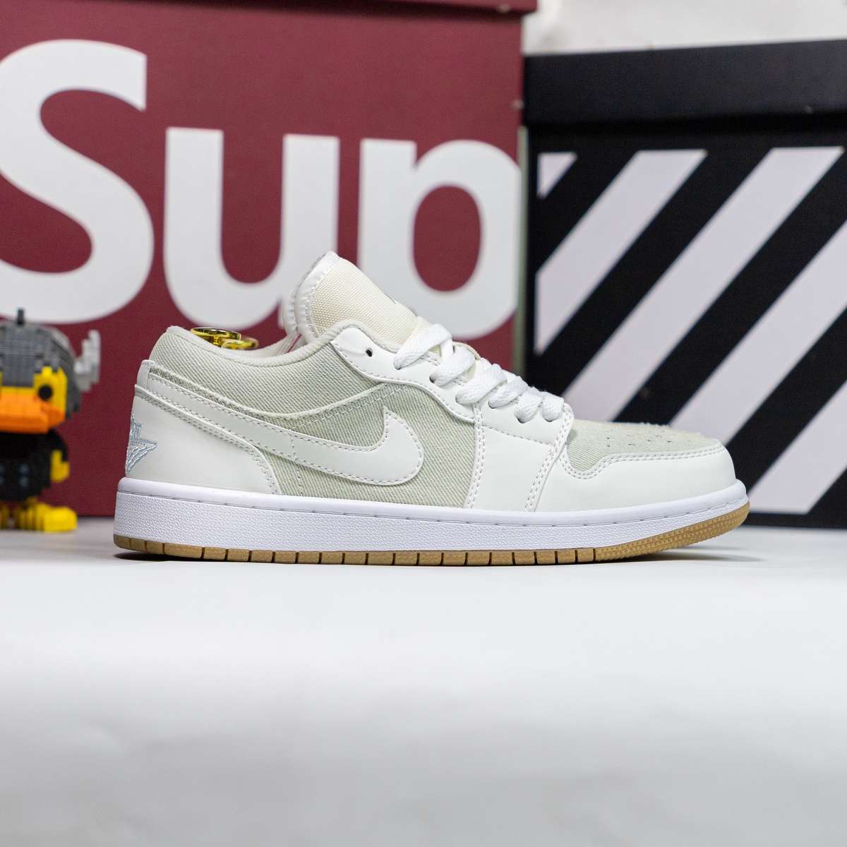 Giày Nike Air Jordan 1 Low Olive Denim